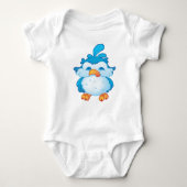 Blue Cheeky Bird Bodysuit (Voorkant)