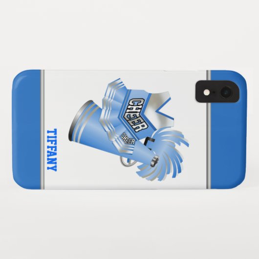 Blue Cheerleader Custom Case-Mate iPhone Case (Achterkant (horizontaal))