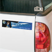 Blue Cheerleader Diva Girl Bumpersticker (Op Truck)