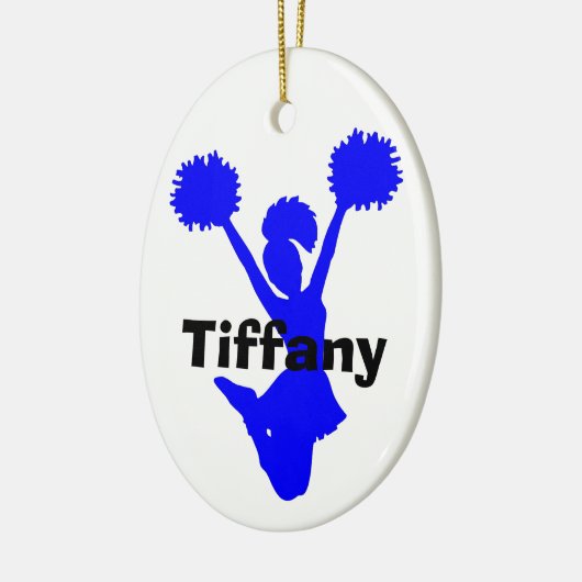 Blue Cheerleader Ornament (Links)