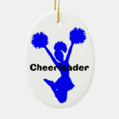 Blue Cheerleader Ornament (Achterkant)