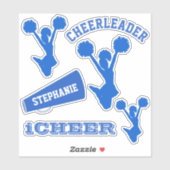 Blue Cheerleader Set Sticker (Vel)