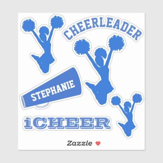 Blue Cheerleader Set Sticker (Vel)