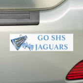 Blue Cheerleader's Team Spirit Bumpersticker (Op auto)