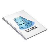 Blue Cheese Funny Food Pun Notitieboek (Rechterzijde)