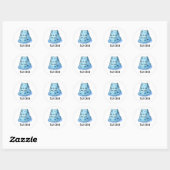 Blue Cheese Funny Sad Pun Ronde Sticker (Vel)