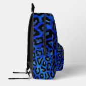 Blue Cheetah Print Bedrukte Rugzak (Links)
