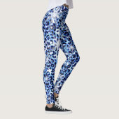 Blue Cheetah Sparkles Leggings (Rechts)