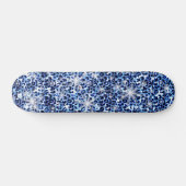 Blue Cheetah Sparkles Persoonlijk Skateboard (Horizontaal)
