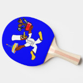 Blue Chef Ducky Kazoo Verjaardag Ping Pong Paddle Tafeltennisbatje (Zijkant)