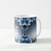 Blue Cherry Blossom Koffiemok (Voorkant rechts)