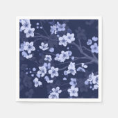 Blue Cherry Blossom Servet (Voorkant)