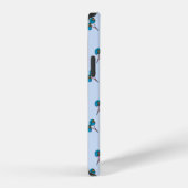 Blue Cherry Pattern Case-Mate iPhone Hoesje iPhone 12 Hoesje (Rechterkant)