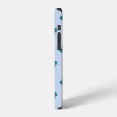 Blue Cherry Pattern Case-Mate iPhone Hoesje iPhone 12 Hoesje (Linkerkant)
