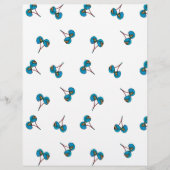 Blue Cherry Pattern Flyer (Voorkant)