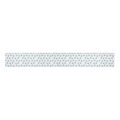 Blue Cherry Pattern Grosgrain Lint (Voorkant)