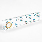Blue Cherry Pattern Naambordje
