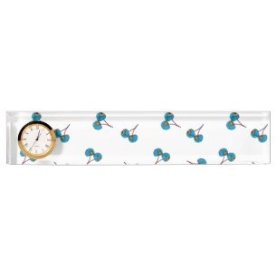 Blue Cherry Pattern Naambordje