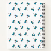 Blue Cherry Pattern Notitieboek (Achterkant)