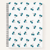 Blue Cherry Pattern Notitieboek (Voorkant)