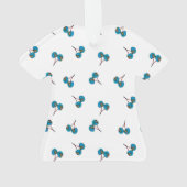 Blue Cherry Pattern Ornament (achterkant)