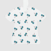 Blue Cherry Pattern Ornament (voorkant)