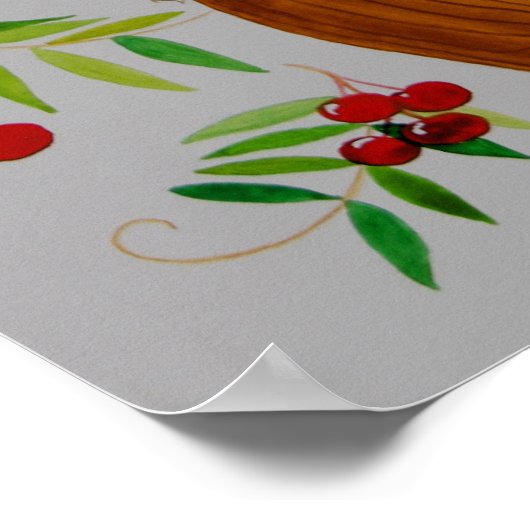 Blue Cherry Tree Woman Poster (Hoek)