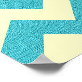 Blue Chevron Anchor Poster (Hoek)