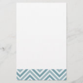 Blue Chevron Briefpapier (Voorkant)