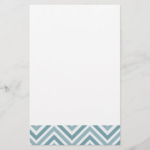Blue Chevron Briefpapier