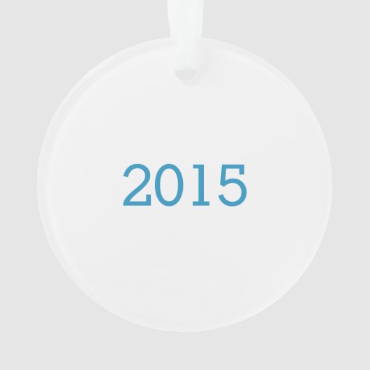 Blue Chevron Dancer Personalized Ornament (achterkant)