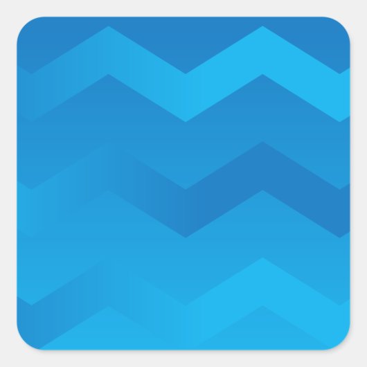 Blue Chevron Envelope Stickers (Voorkant)