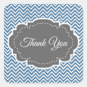 Blue Chevron Hartelijk dank, Sticker (Voorkant)