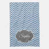 Blue Chevron Kitchen Towel Theedoek (Verticaal)