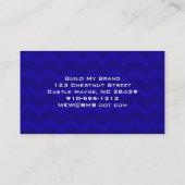 Blue Chevron Modern Professional Visitekaartjes (Achterkant)