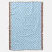 Blue Chevron Pattern Deken (Voorkant Verticaal)