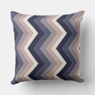 Blue Chevron Pattern Kussen