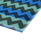 Blue Chevron Pattern Snijplank (Hoek)