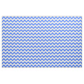 Blue Chevron Pattern Stof (Yard (91,4 cm))
