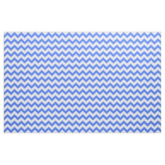 Blue Chevron Pattern Stof (Yard (91,4 cm))