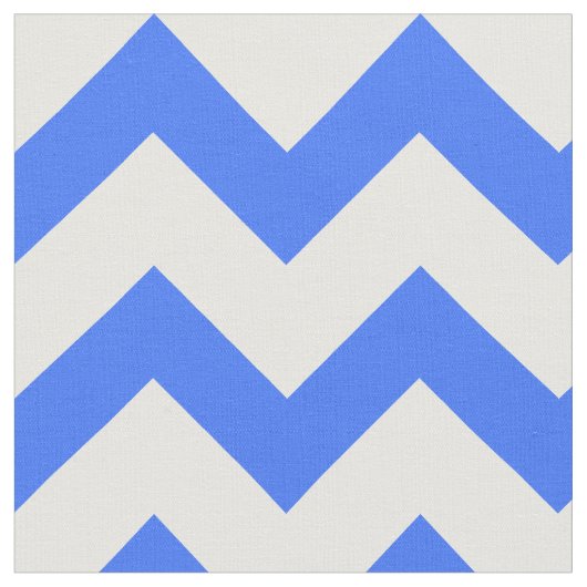 Blue Chevron Pattern Stof (Close Up)