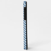 Blue Chevron persoonlijke iPhone Case (Achterkant/links)
