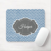 Blue Chevron persoonlijke Muismat (Met muis)