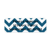 Blue Chevron Return Label (Voorkant)