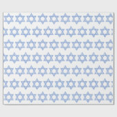 Blue Chevron Star van David Hanukkah Cadeaupapier (Vlak)