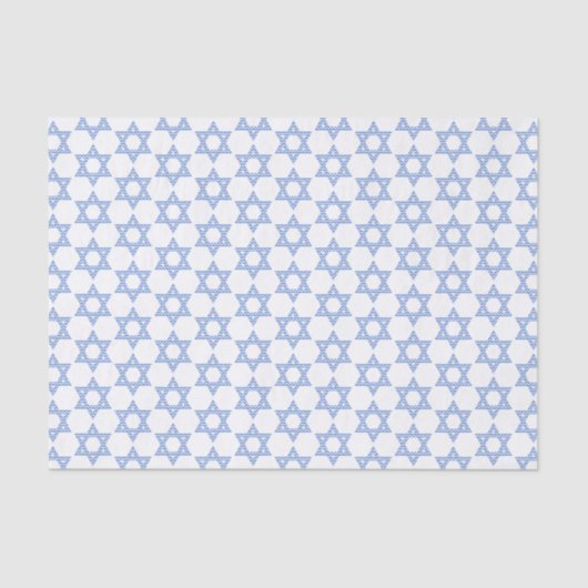 Blue Chevron Star van David Hanukkah Tissuepapier (Voorkant)