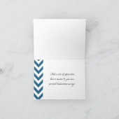 Blue Chevron vouwd Bedankt voor je creditcard (Binnen)