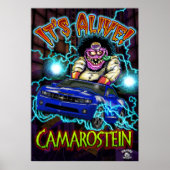 Blue Chevy Camaro SS Poster (Voorkant)