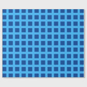 Blue Chex Cadeaupapier (Vlak)