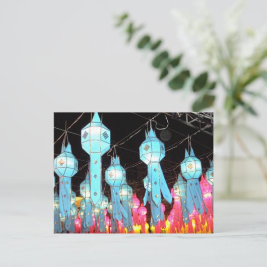 Blue Chiang Mai Briefkaart (Staand voorkant)